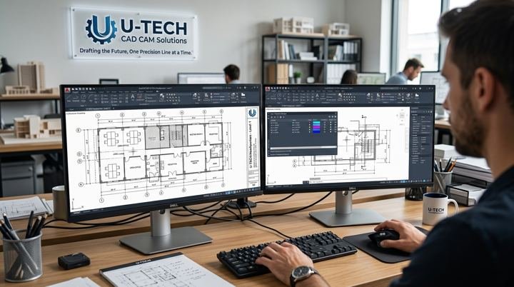 AutoCAD: a floor plan in progress